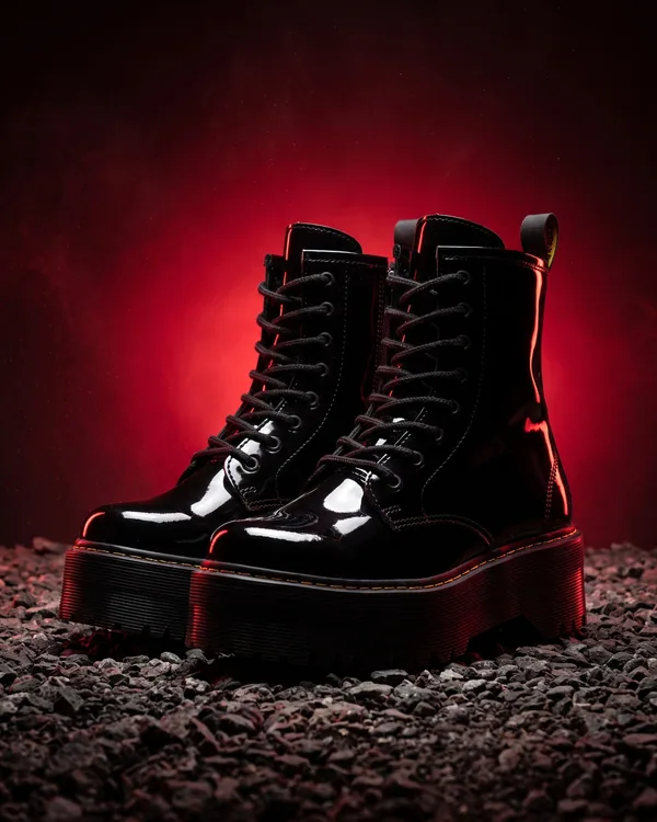 Botas Combat Charol