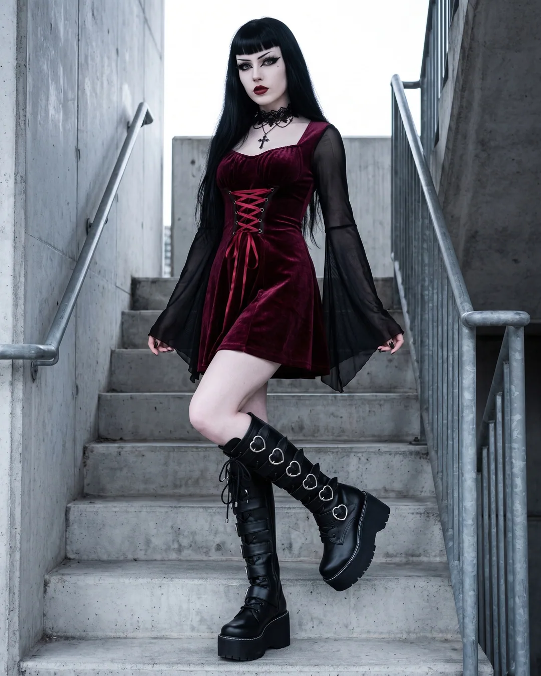 Botas Gothic Heart