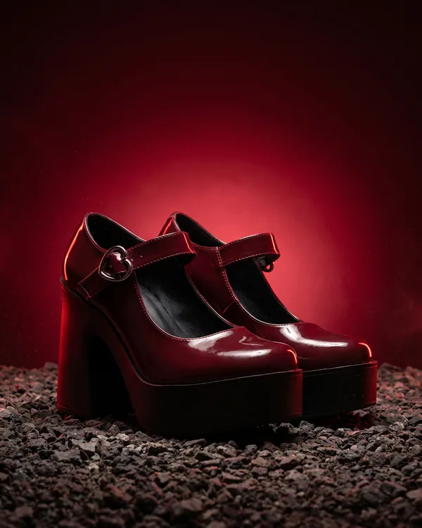 Zapatos Mary Jane Heart charol
