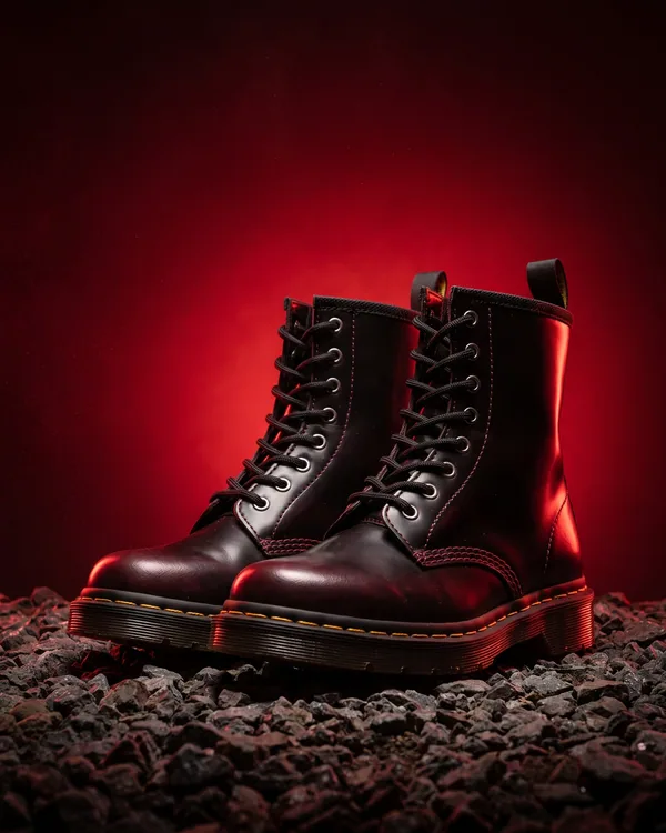 Botas tipo Martens - Vino Tinto