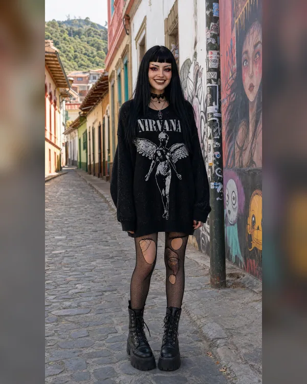 Buzo Oversized Tejido Nirvana-In Utero