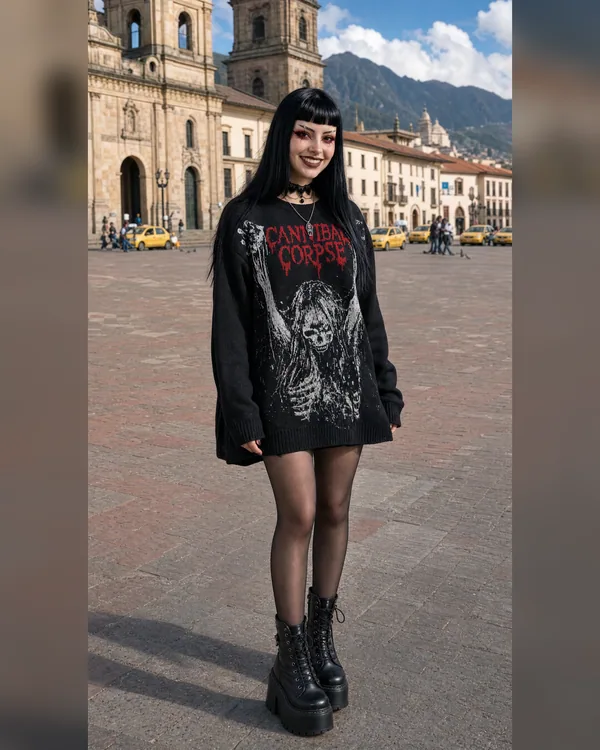 Buzo Oversized Tejido Cannibal Corpse