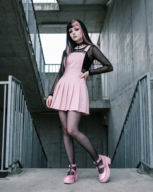 Zapatos Mary Jane rosa hebilla corazón